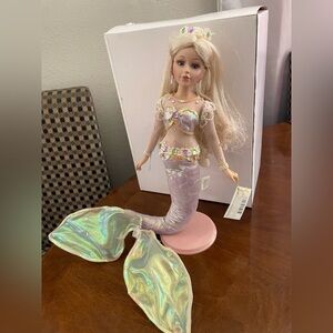 RARE SEA MERMAID PORCELAIN DOLL, By SHOW-STOPPERS